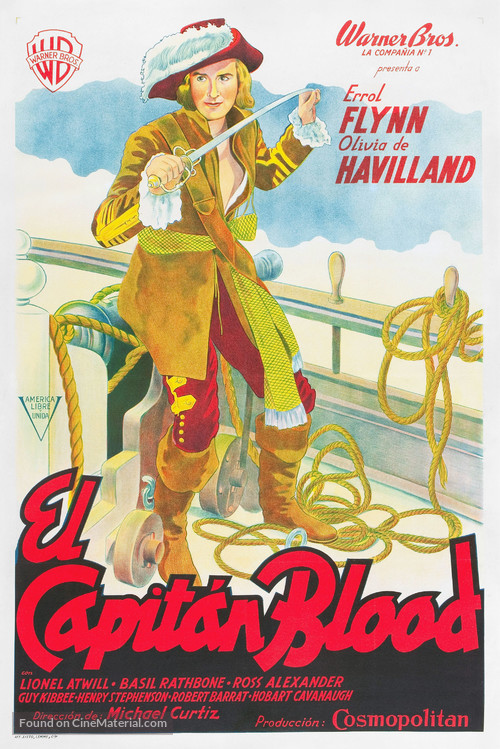 Captain Blood - Argentinian Movie Poster