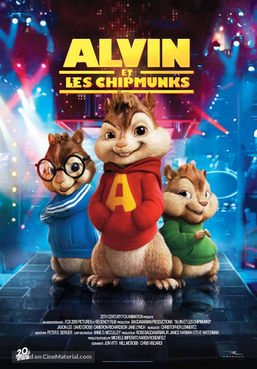 Alvin and the Chipmunks - French Movie Poster