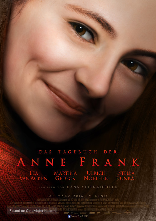 Das Tagebuch der Anne Frank - German Movie Poster