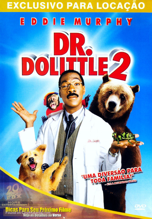 Doctor Dolittle 2 - Brazilian DVD movie cover