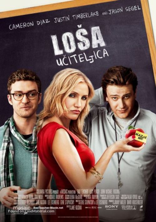 Bad Teacher - Serbian Movie Poster