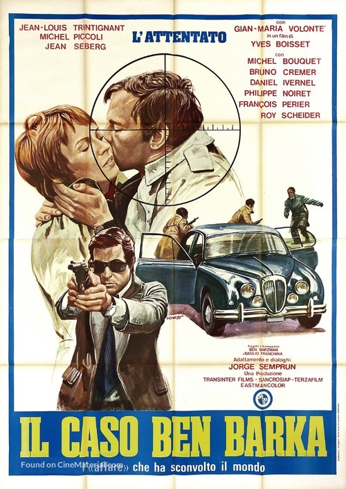 L&#039;attentat - Italian Movie Poster