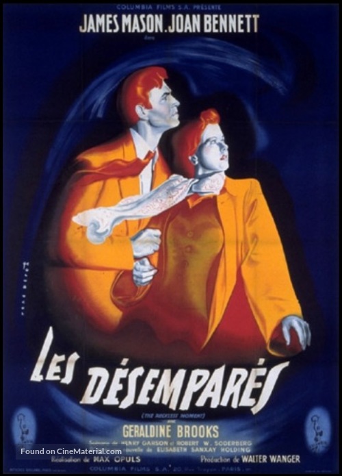 The Reckless Moment - French Movie Poster