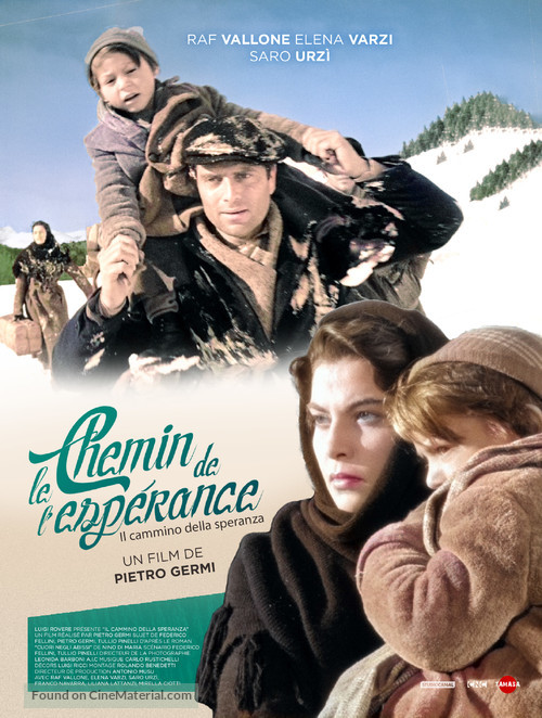 Cammino della speranza, Il - French Re-release movie poster