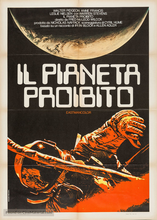 Forbidden Planet - Italian Re-release movie poster