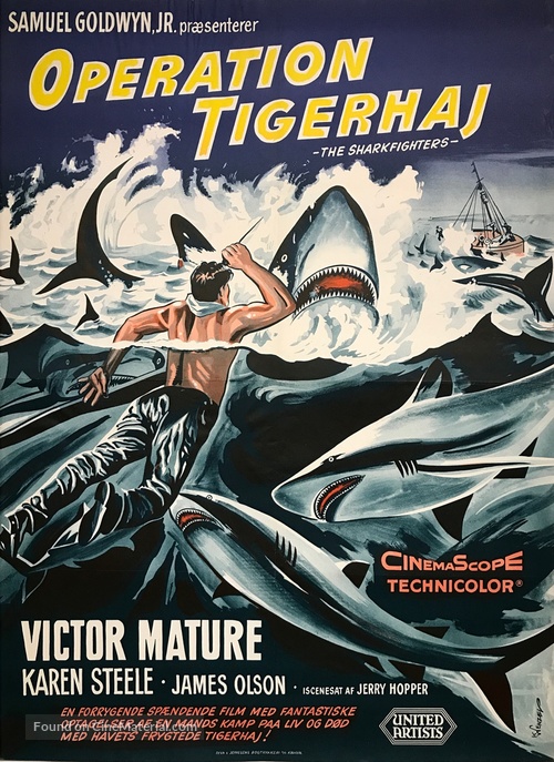 The Sharkfighters - Danish Movie Poster