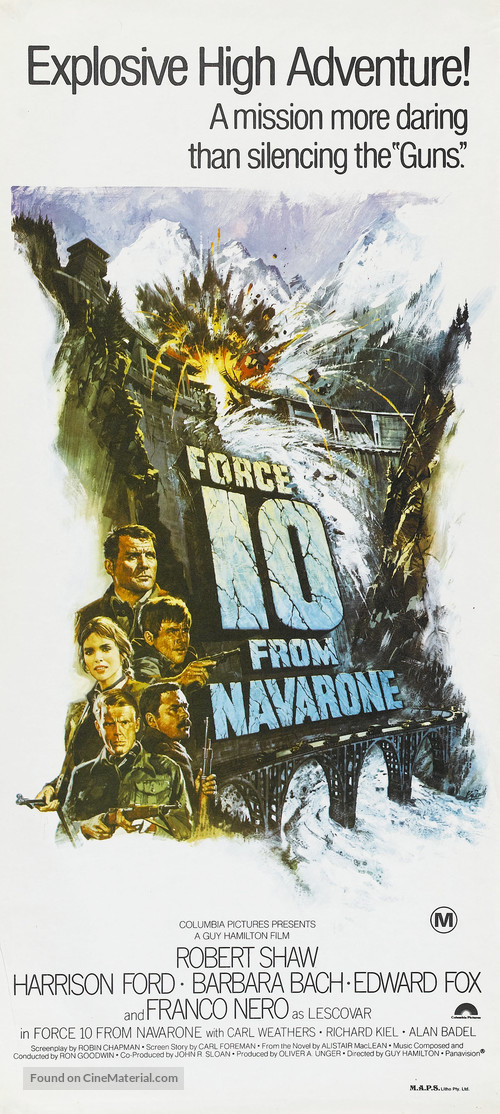 Force 10 From Navarone - Australian Movie Poster