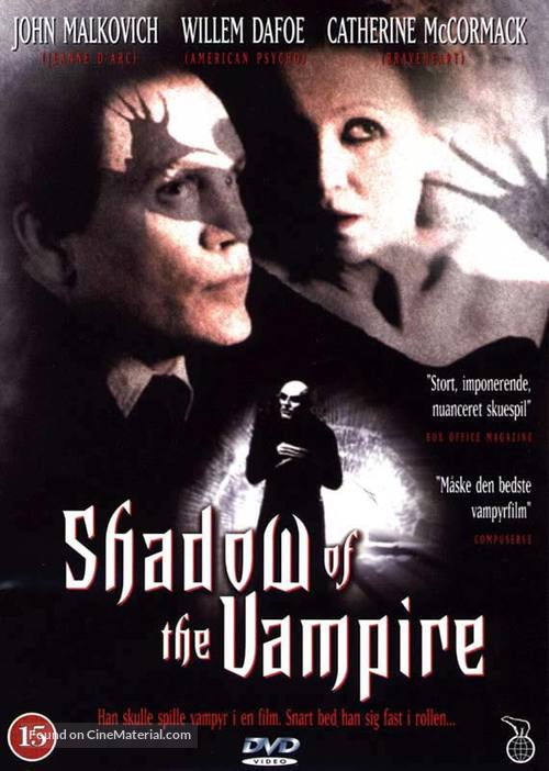 Shadow of the Vampire - Danish DVD movie cover