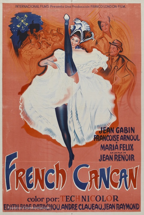 French Cancan - Argentinian Movie Poster