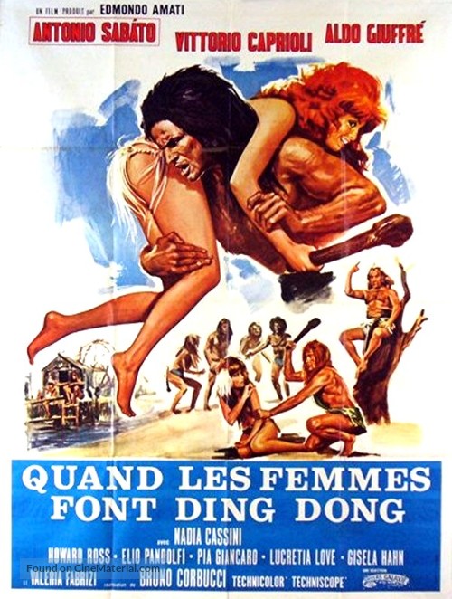 Quando gli uomini armarono la clava e... con le donne fecero din-don - French Movie Poster