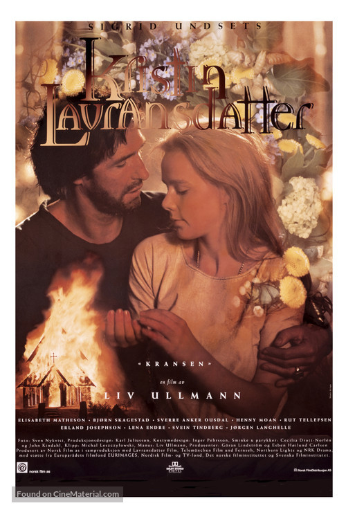 Kristin Lavransdatter - Norwegian Movie Poster