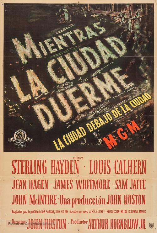 The Asphalt Jungle - Argentinian Movie Poster