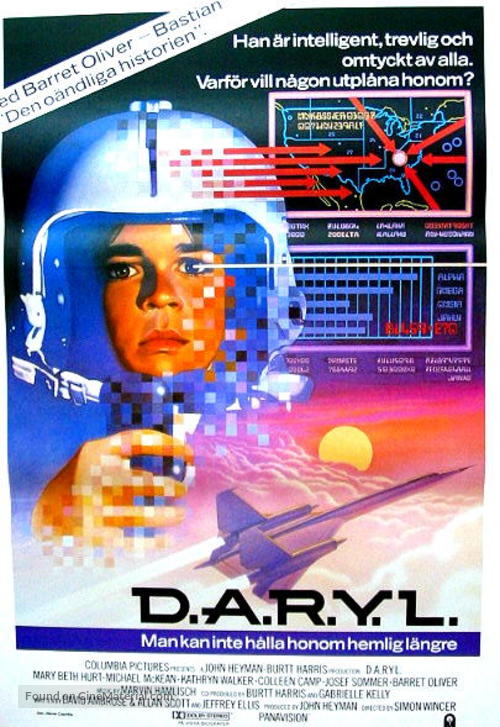 D.A.R.Y.L. - Swedish Movie Poster