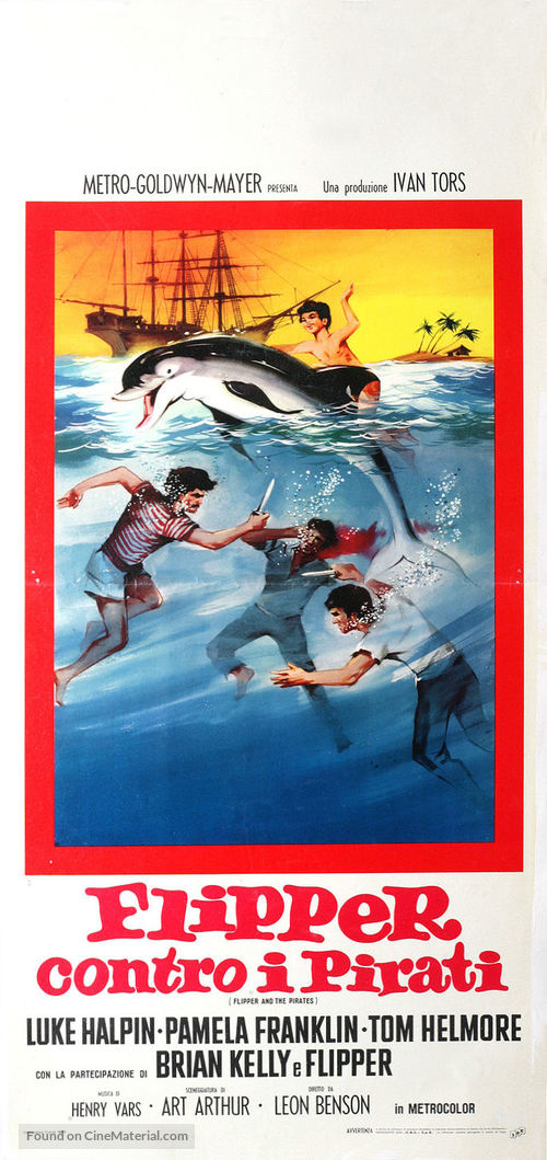 Flipper&#039;s New Adventure - Italian Movie Poster