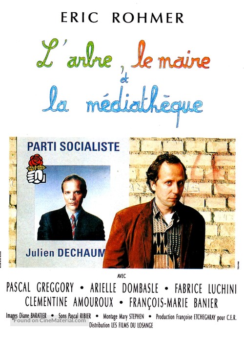 L&#039;arbre, le maire et la m&eacute;diath&egrave;que - French Movie Poster