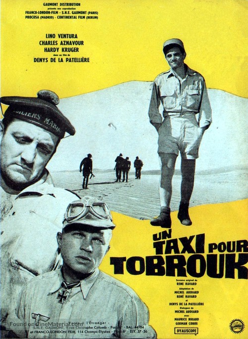 Un taxi pour Tobrouk - French Movie Poster