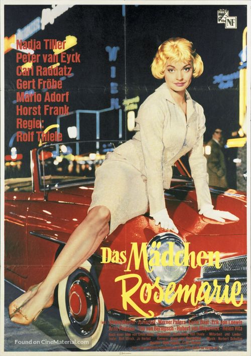 Das M&auml;dchen Rosemarie - German Movie Poster