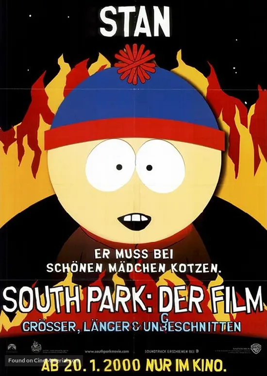 South Park: Bigger Longer &amp; Uncut - German Movie Poster