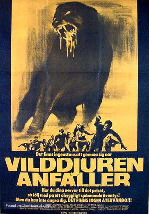 Day of the Animals - Swedish Movie Poster