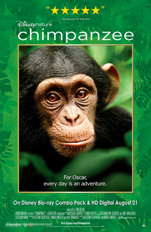 Chimpanzee - Video release movie poster