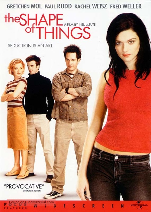 The Shape of Things - DVD movie cover