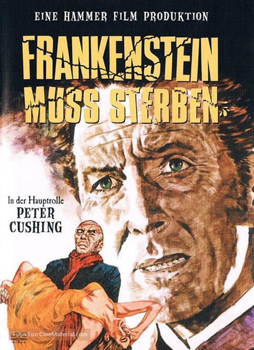 Frankenstein Must Be Destroyed - German DVD movie cover