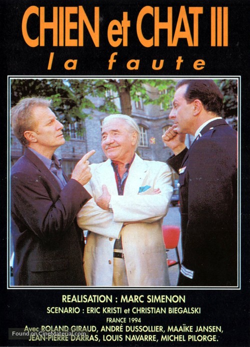 &quot;Chien et chat&quot; La faute - French Video on demand movie cover