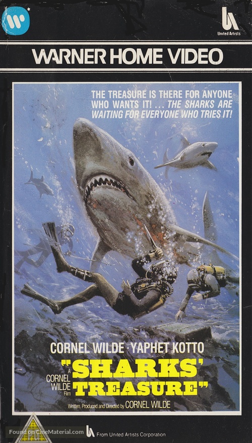Sharks&#039; Treasure - British VHS movie cover