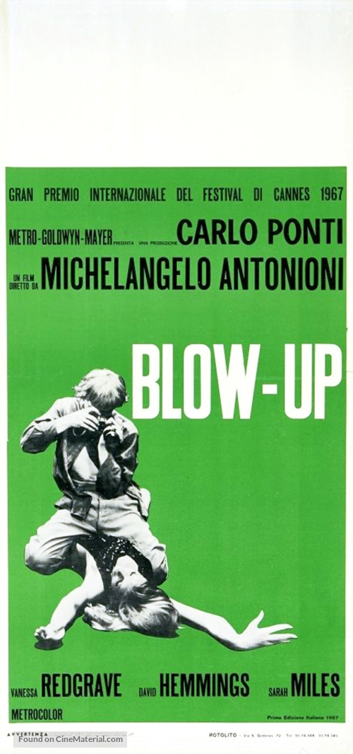 Blowup - Italian Movie Poster