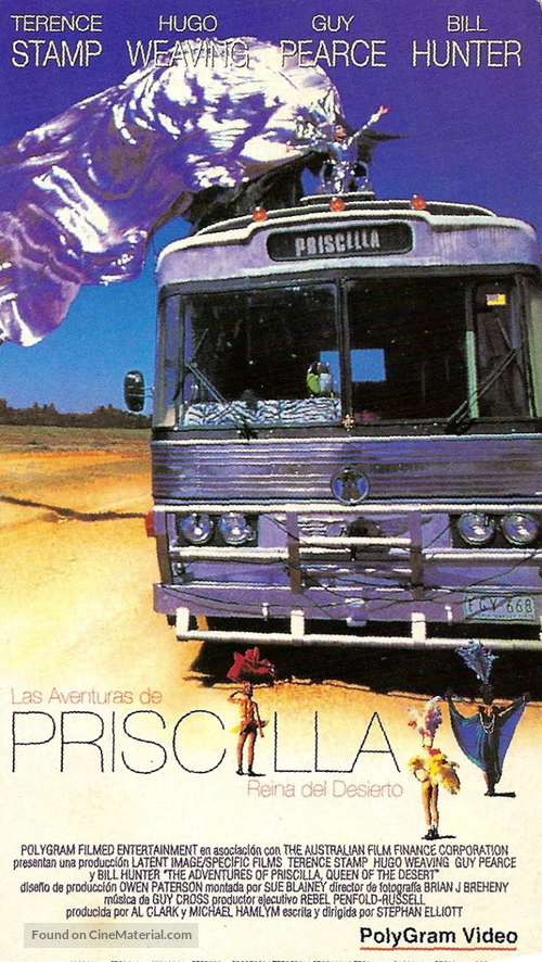 The Adventures of Priscilla, Queen of the Desert - Spanish VHS movie cover