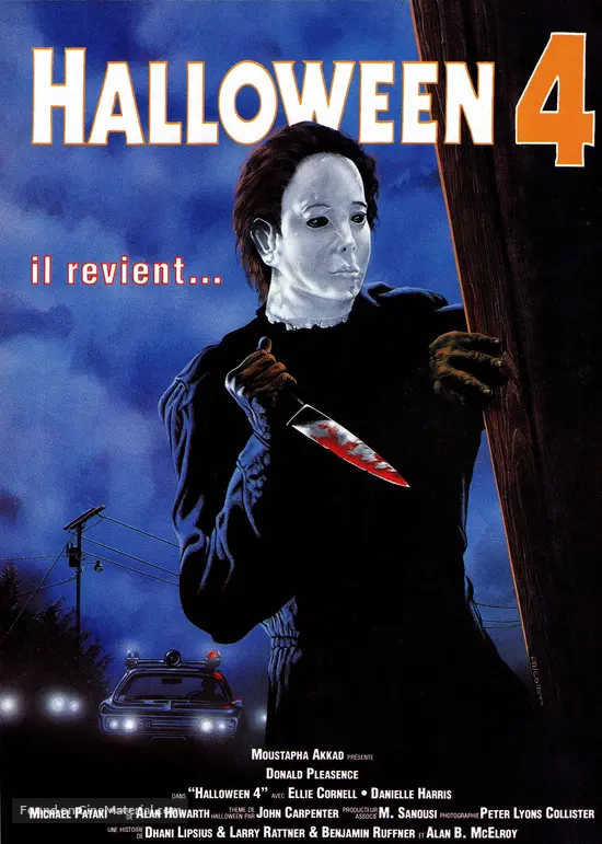 Halloween 4: The Return of Michael Myers (1988) French dvd movie cover