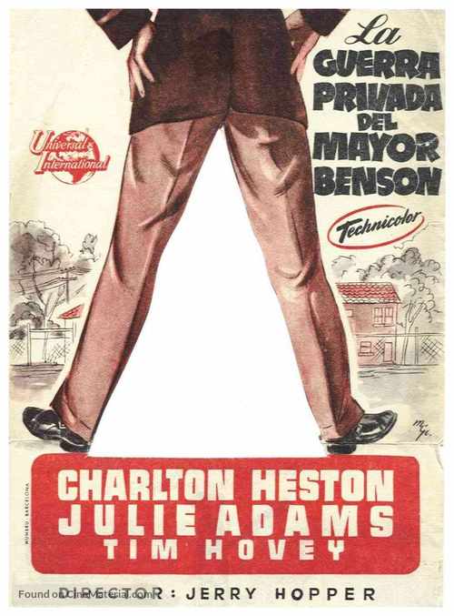 The Private War of Major Benson - Spanish Movie Poster