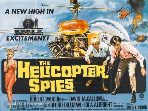 The Helicopter Spies - British Movie Poster