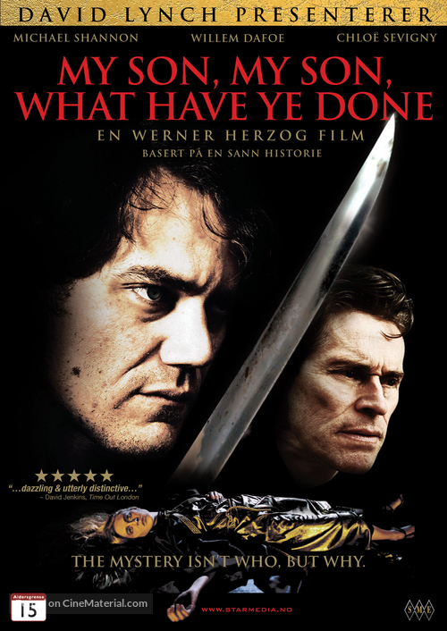 My Son, My Son, What Have Ye Done - Norwegian DVD movie cover