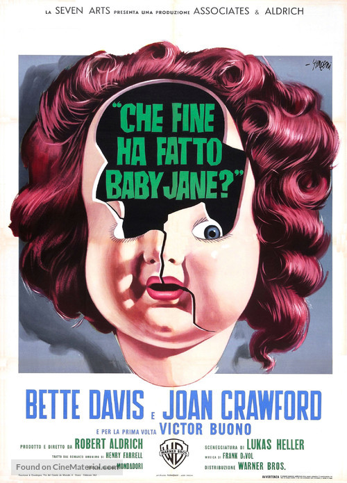 What Ever Happened to Baby Jane? - Italian Theatrical movie poster