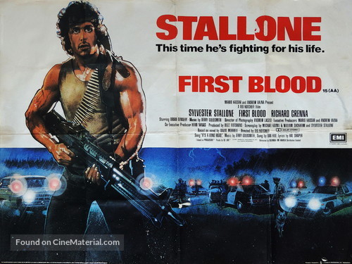 First Blood - British Movie Poster