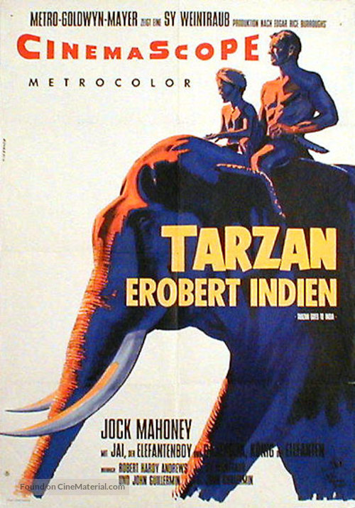 Tarzan Goes to India - German Movie Poster