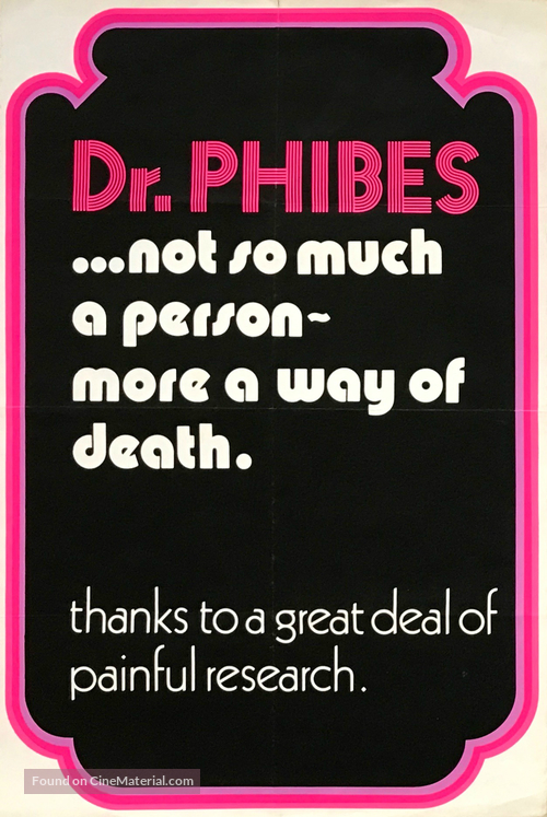 The Abominable Dr. Phibes - British Movie Poster