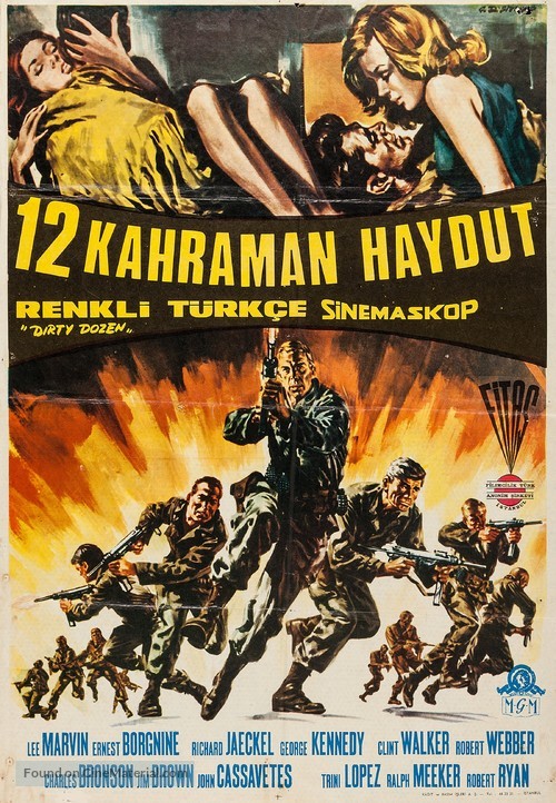 The Dirty Dozen - Turkish Movie Poster