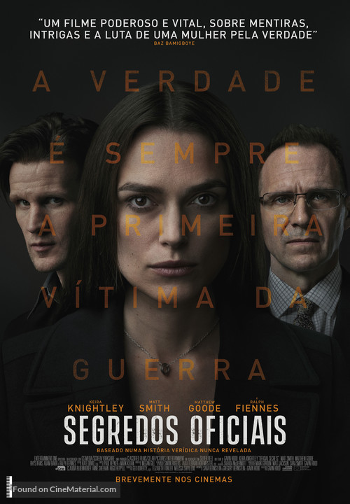 Official Secrets - Portuguese Movie Poster