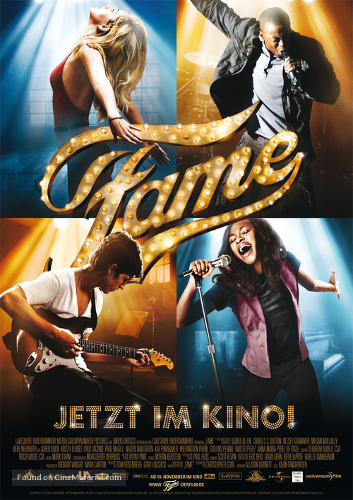 Fame - German Movie Poster