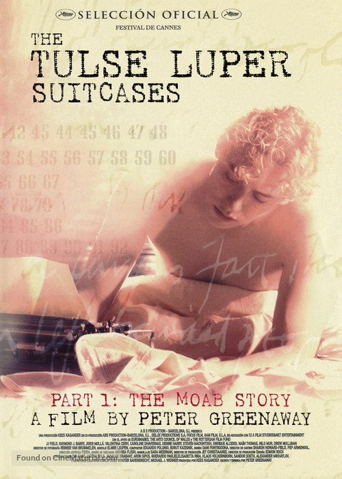 The Tulse Luper Suitcases, Part 1: The Moab Story - British Movie Cover