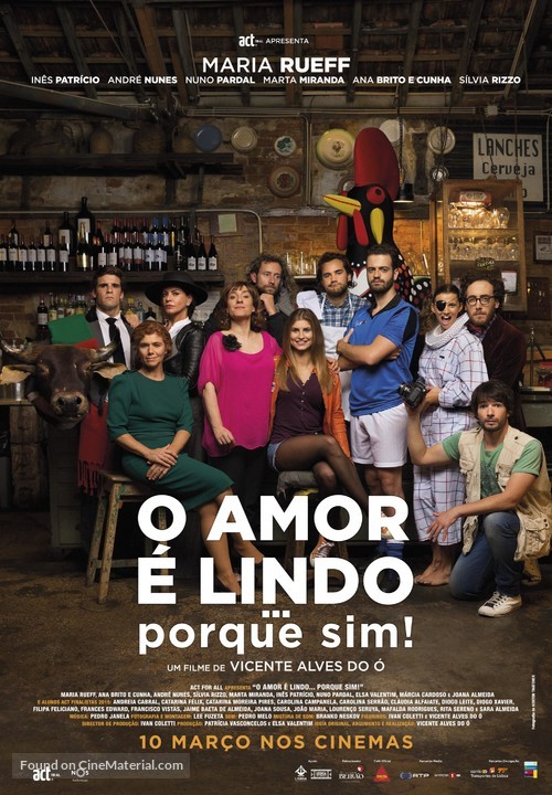 O Amor &eacute; Lindo ... Porque Sim! - Portuguese Movie Poster