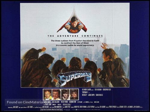 Superman II - British Movie Poster
