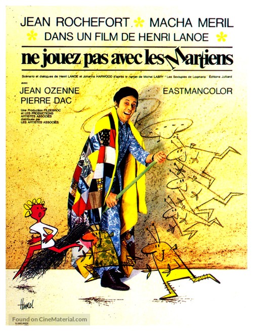 Ne jouez pas avec les Martiens - French Movie Poster