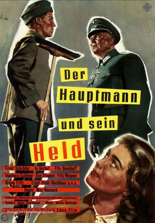 Der Hauptmann und sein Held - German Movie Poster