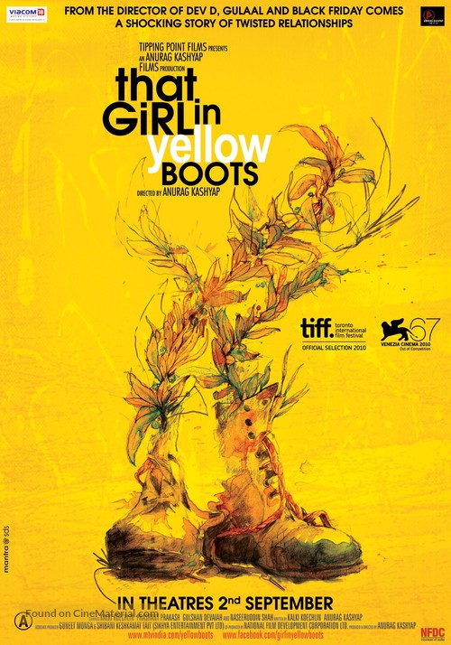 That Girl in Yellow Boots - Indian Movie Poster