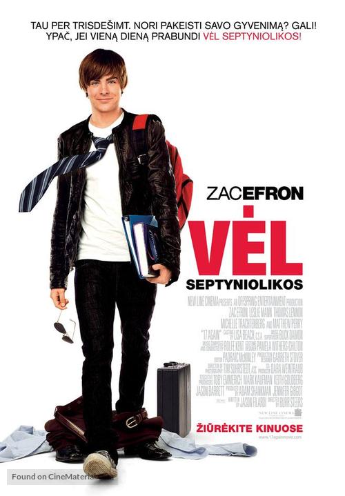17 Again - Lithuanian Movie Poster