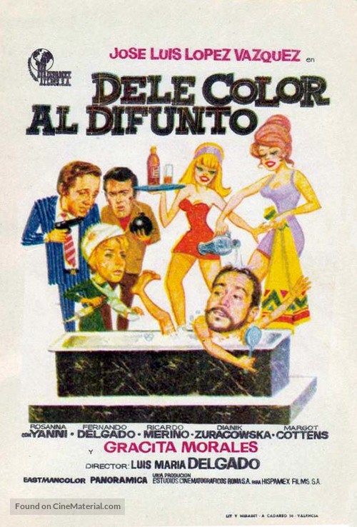 Dele color al difunto - Spanish Movie Poster