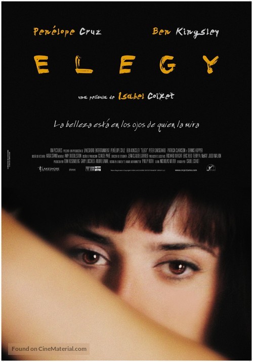 Elegy - Spanish Movie Poster